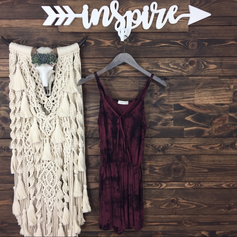 Ginger G |‎ Stone Wash Bleach Tie Dye Strappy